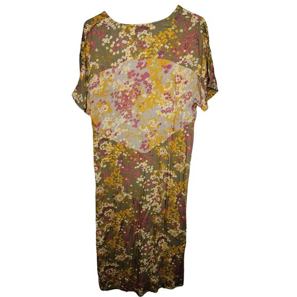 Anthropologie Tiny Shoreline Floral Midi Dress Sz Small - Picture 4 of 16